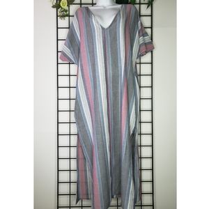 Tavik+ Striped Maxi Dress Berry Stripe Medium